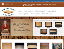 Tablet Screenshot of luxurylapdesk.com